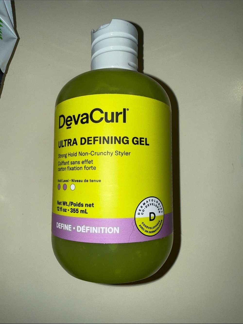 DevaCurl Ultra Defining Gel - Yellow and Green Bottle